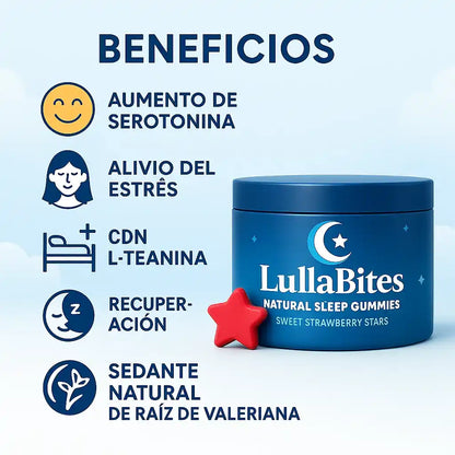 GOMITAS PARA DORMIR - LULLABITES - X60 GOMAS